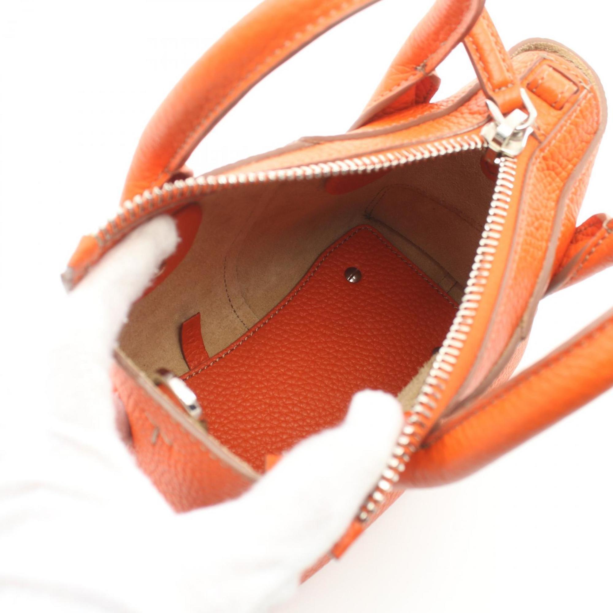 Tod's Di Bag Handbag Leather Women's Orange