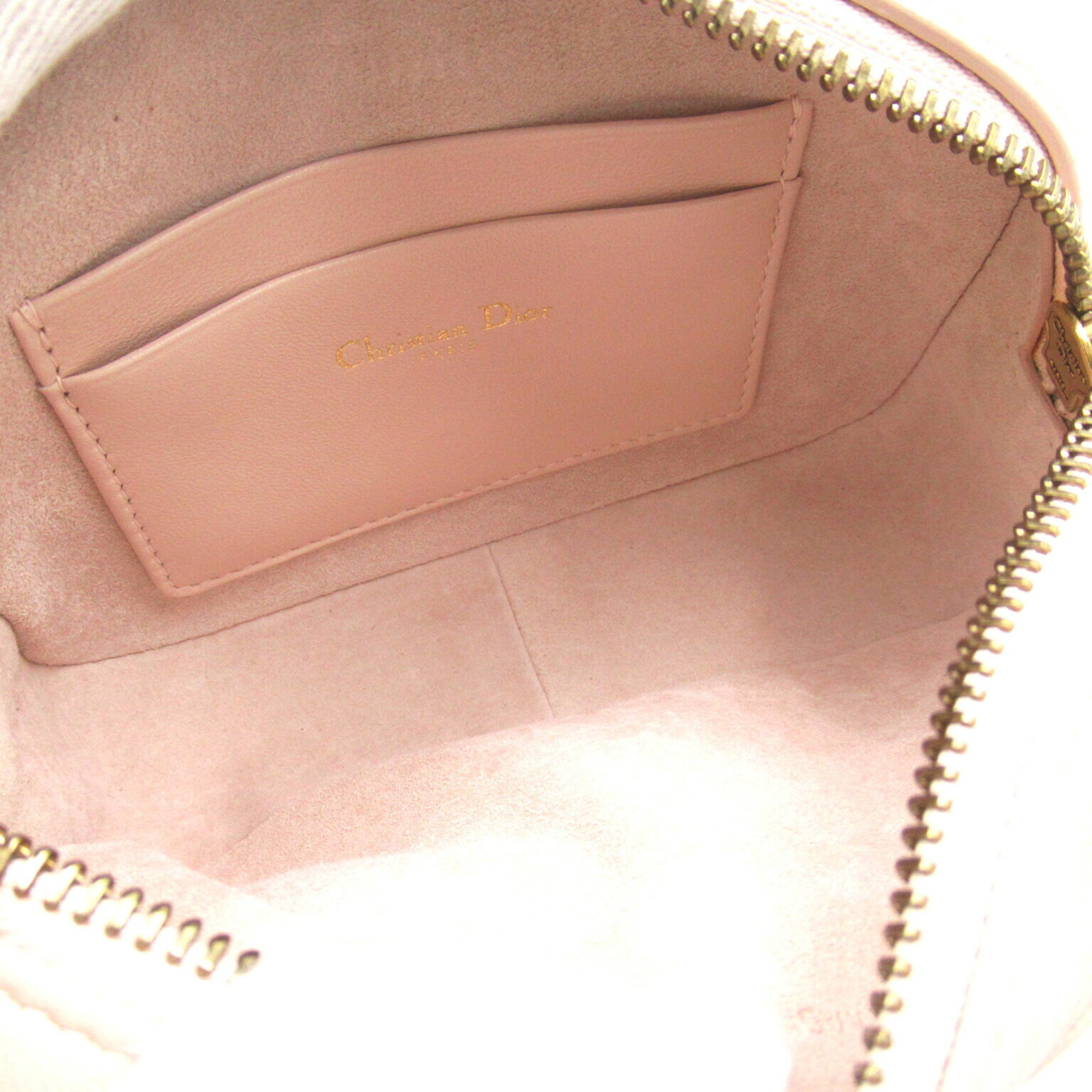 Christian Dior Dior Shoulder Bag, Lambskin (Sheepskin), Women's, Pink