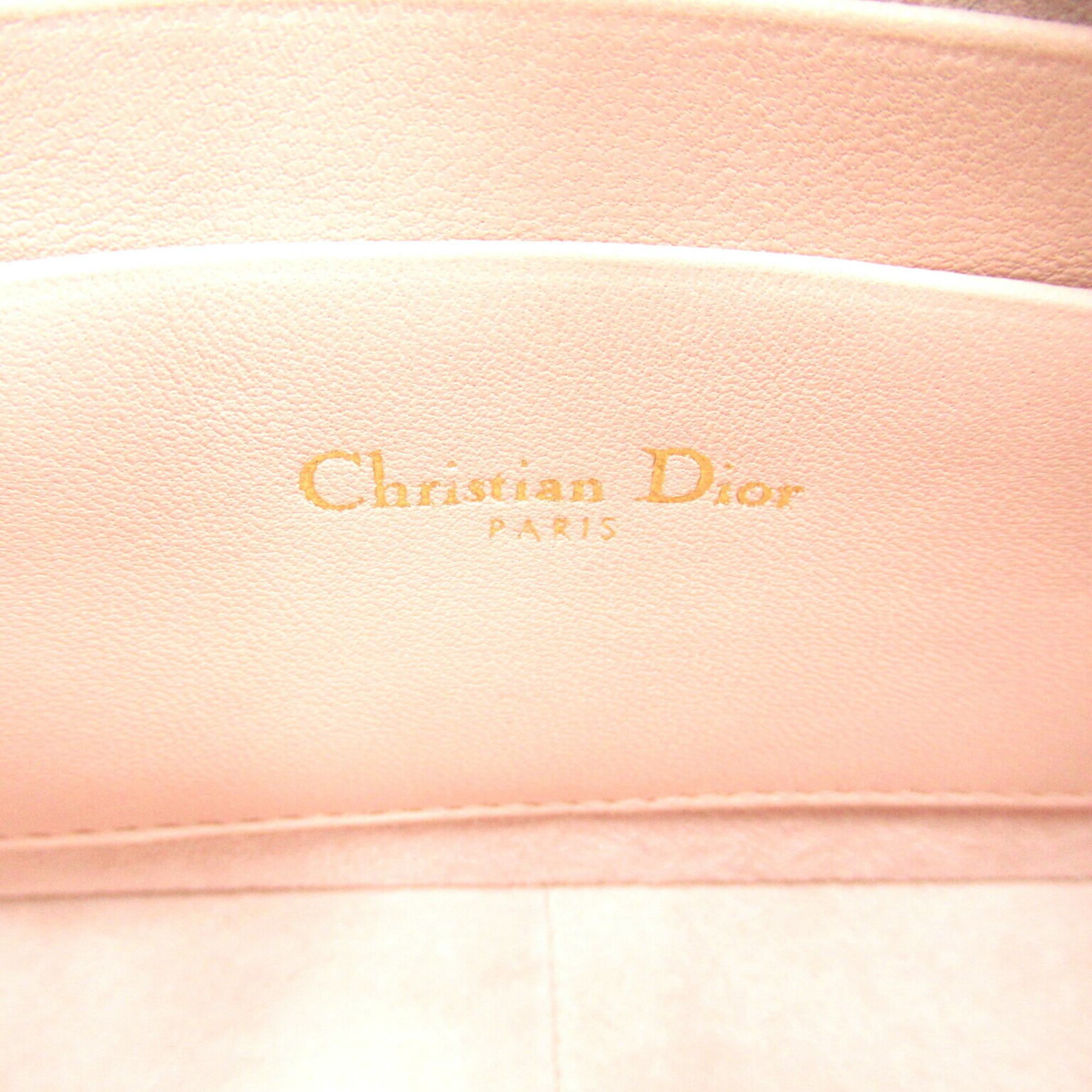 Christian Dior Dior Shoulder Bag, Lambskin (Sheepskin), Women's, Pink