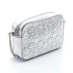 JIMMY CHOO Haya Shoulder Bag, Leather, Women's, Silver