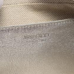 JIMMY CHOO Haya Shoulder Bag, Leather, Women's, Silver