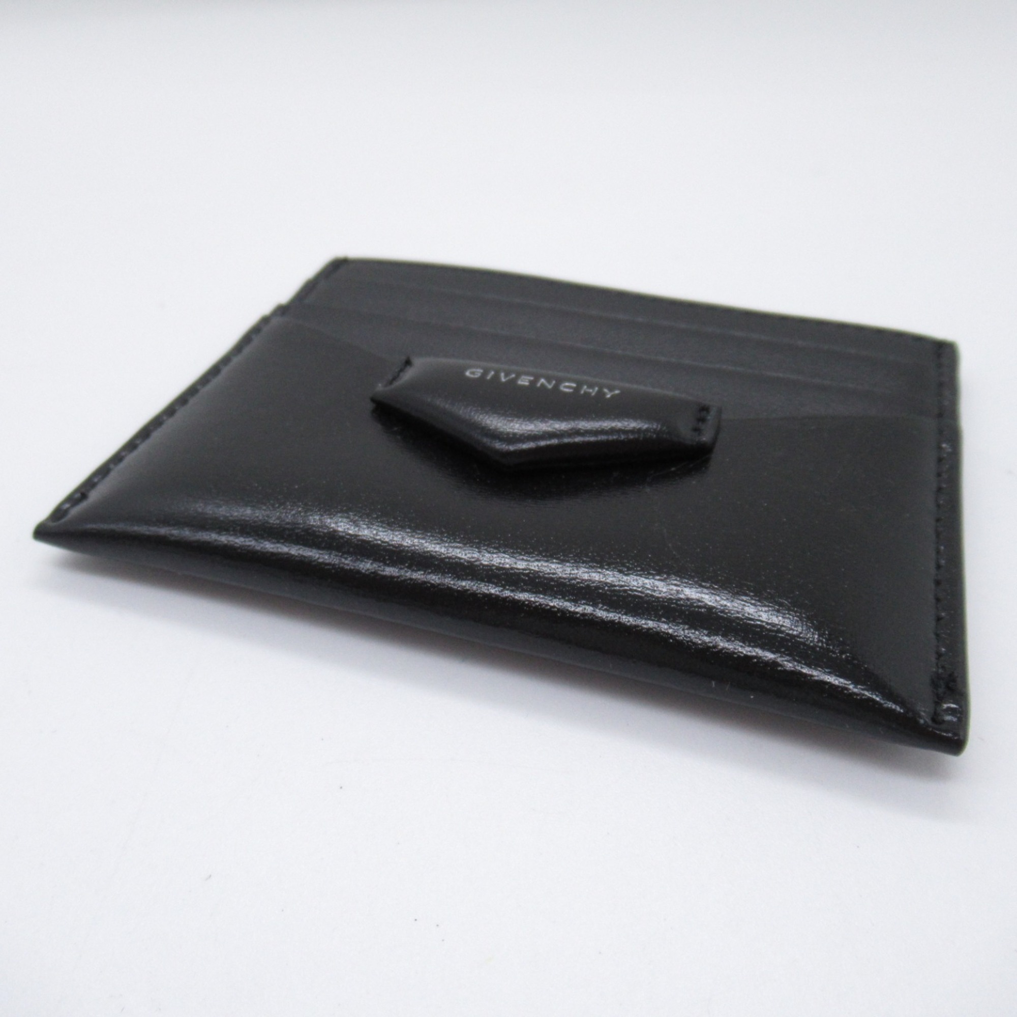 GIVENCHY Business Card Holder/Card Case Leather Men's Black BB60KCB00D001