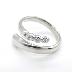 Tiffany & Co. Snake Ring Diamond Pt950 Platinum Ladies Clear