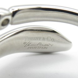 Tiffany & Co. Snake Ring Diamond Pt950 Platinum Ladies Clear