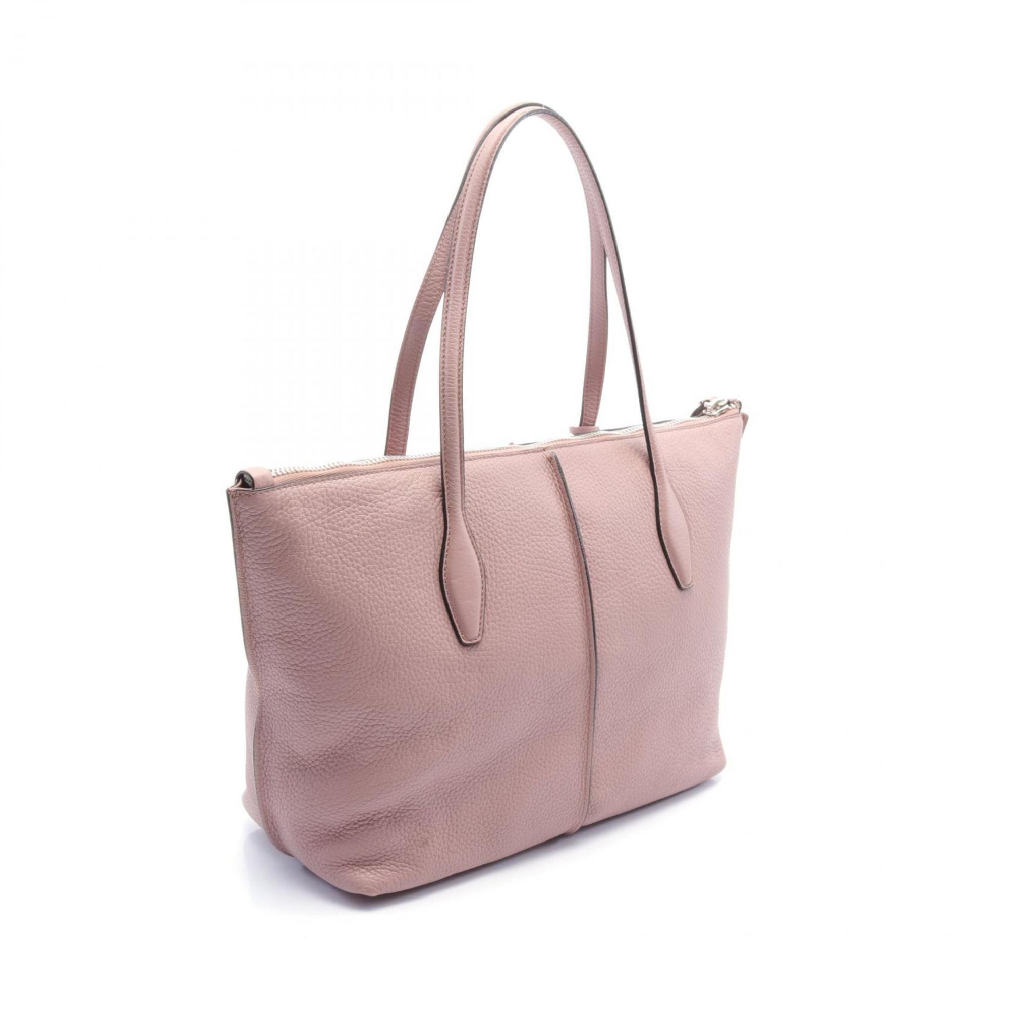 Tod's JOY Tote Bag Leather Women's Pink