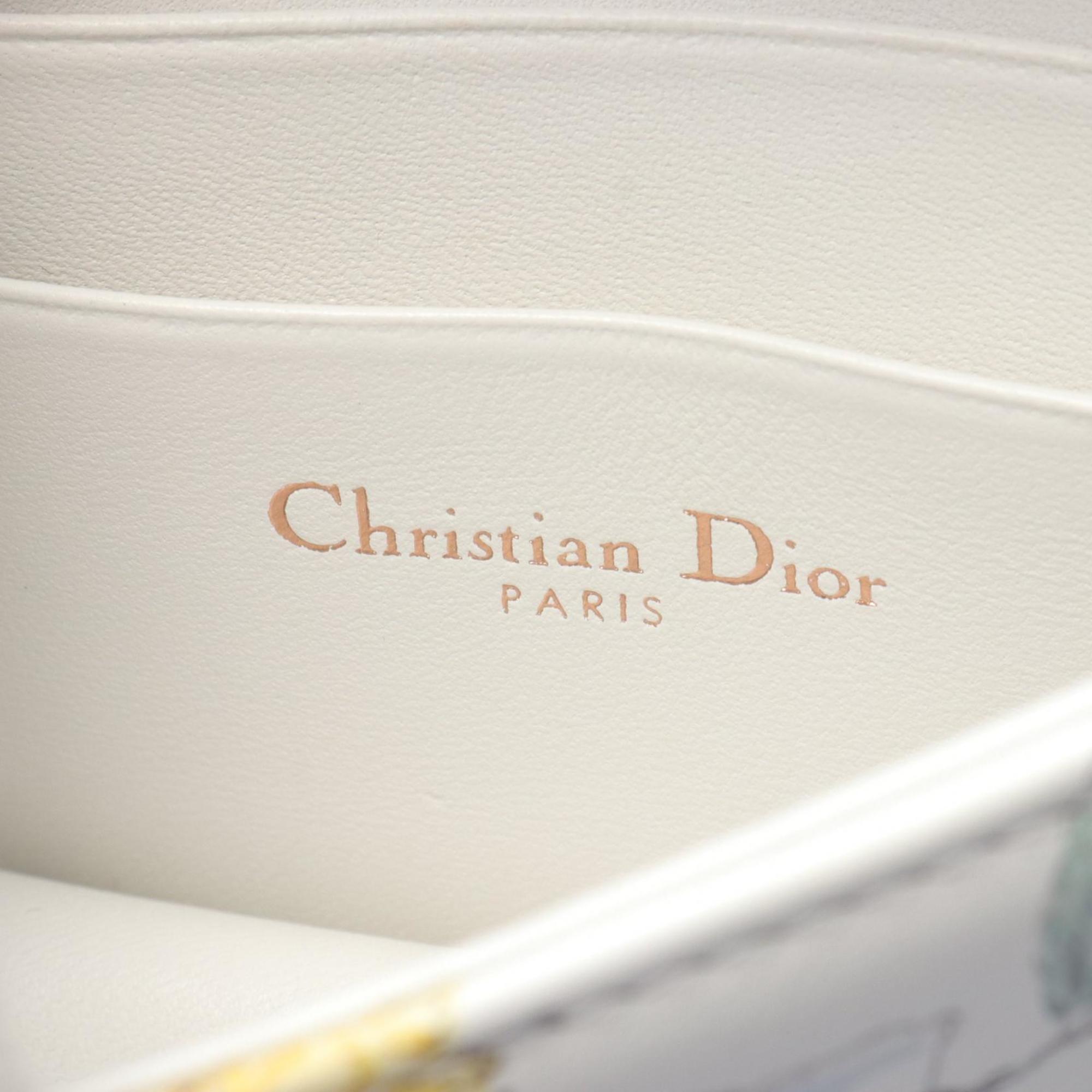 Christian Dior Dior MISS CARO Shoulder Bag Leather Women's White Multicolor