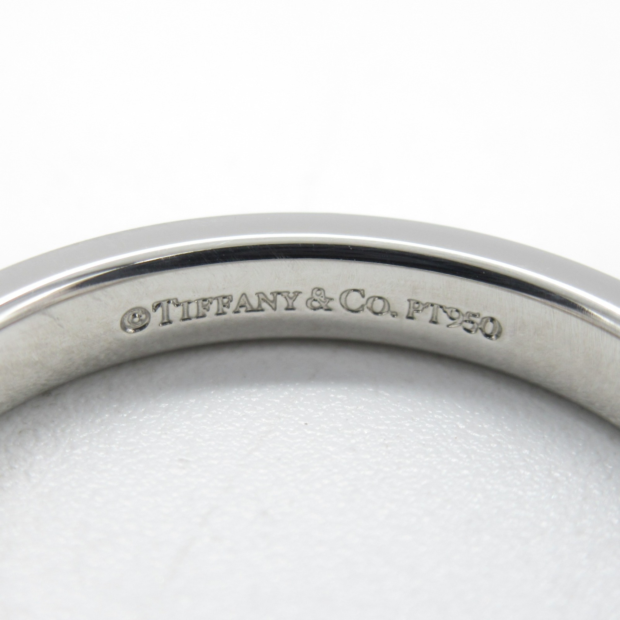 Tiffany & Co. Flat Band Ring, Pt950 Platinum, Men's, Women's, Silver