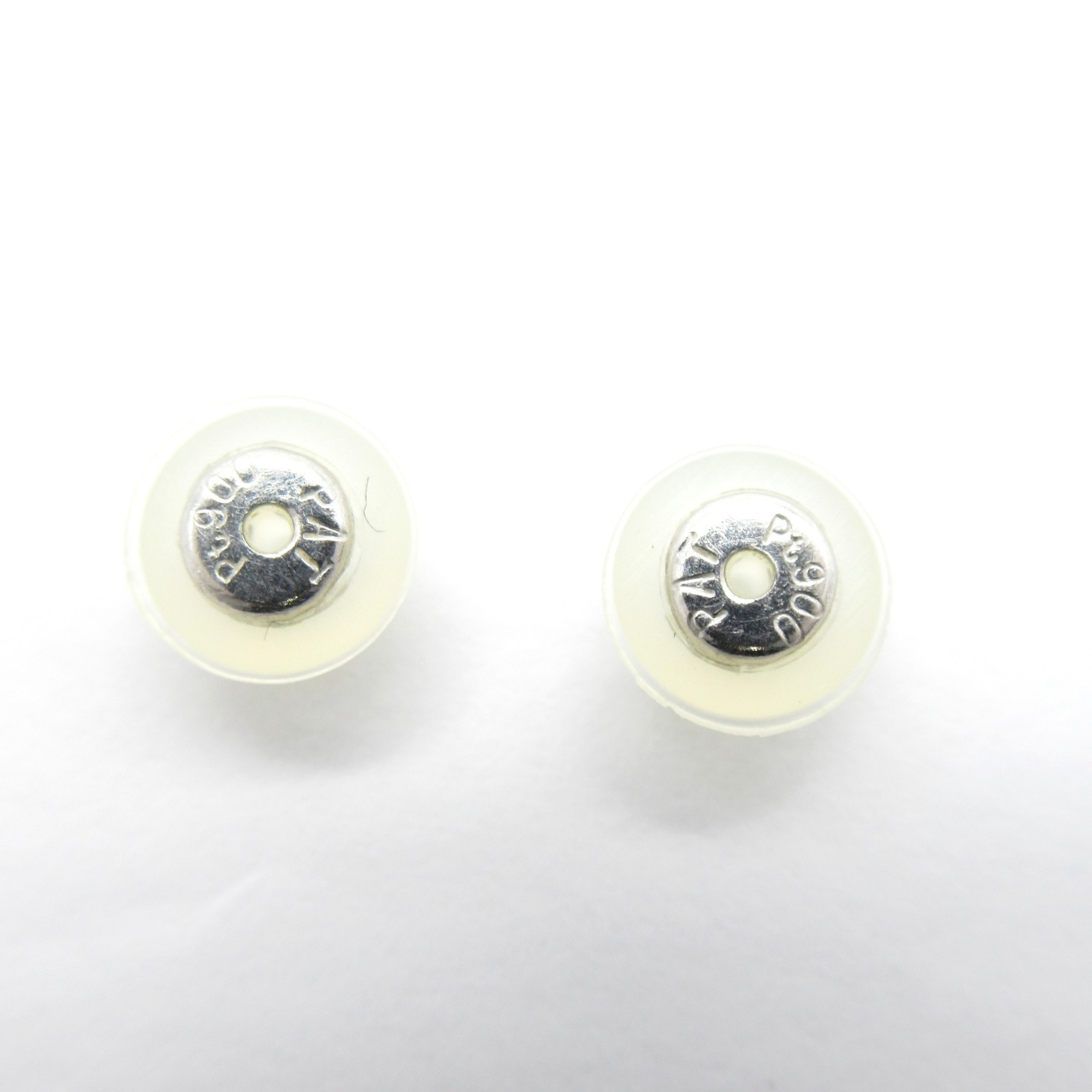 CELINE Earrings, Pt900 Platinum, Silver, Women's