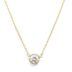 Tiffany & Co. By the Yard Necklace, K18 (yellow gold), diamond, ladies, clear