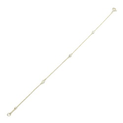 Tiffany & Co. By the Yard 3P Diamond Bracelet K18 (Yellow Gold) Women's Clear