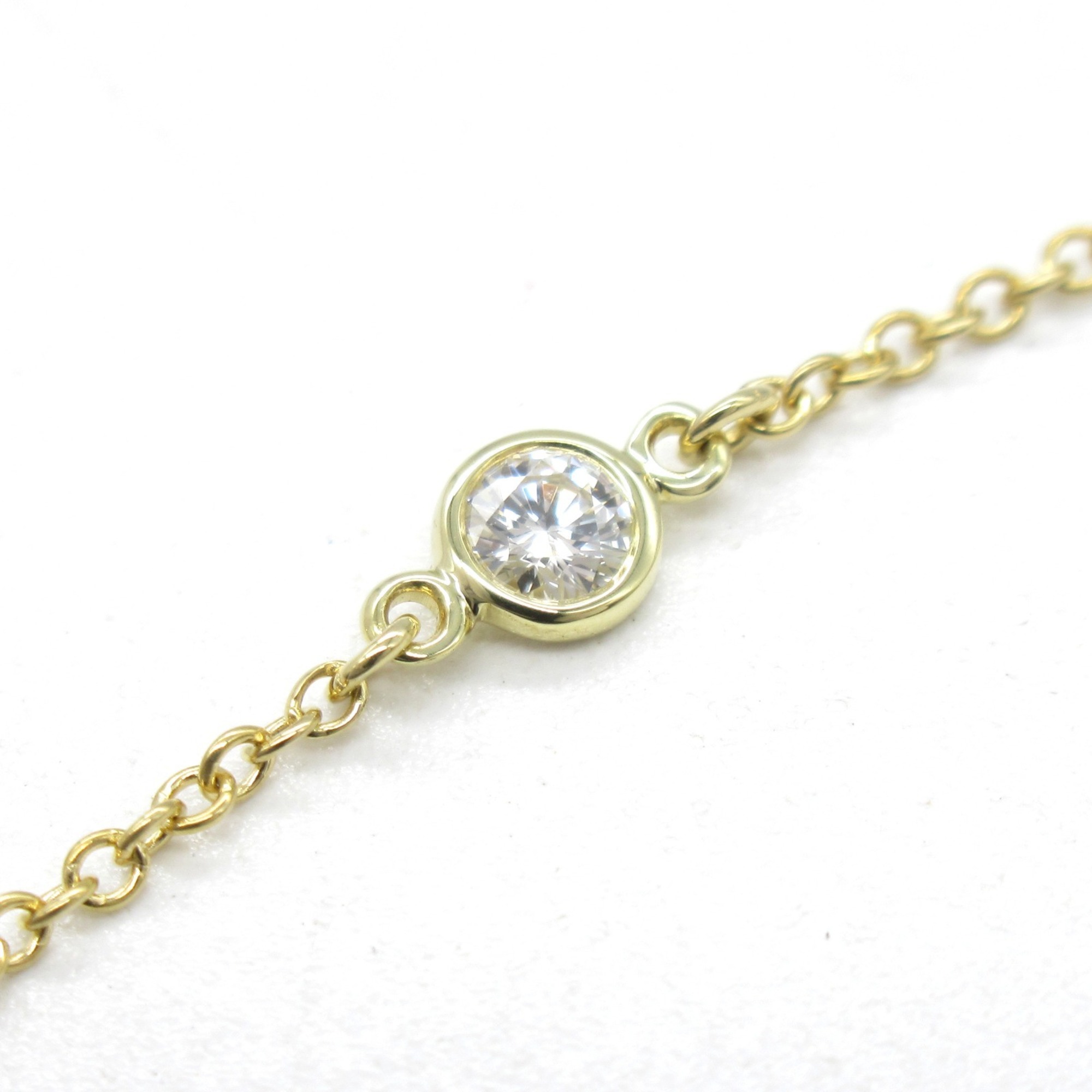 Tiffany & Co. By the Yard 3P Diamond Bracelet K18 (Yellow Gold) Women's Clear