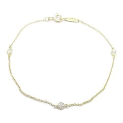 Tiffany & Co. By the Yard 3P Diamond Bracelet K18 (Yellow Gold) Women's Clear