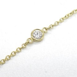 Tiffany & Co. By the Yard 3P Diamond Bracelet K18 (Yellow Gold) Women's Clear