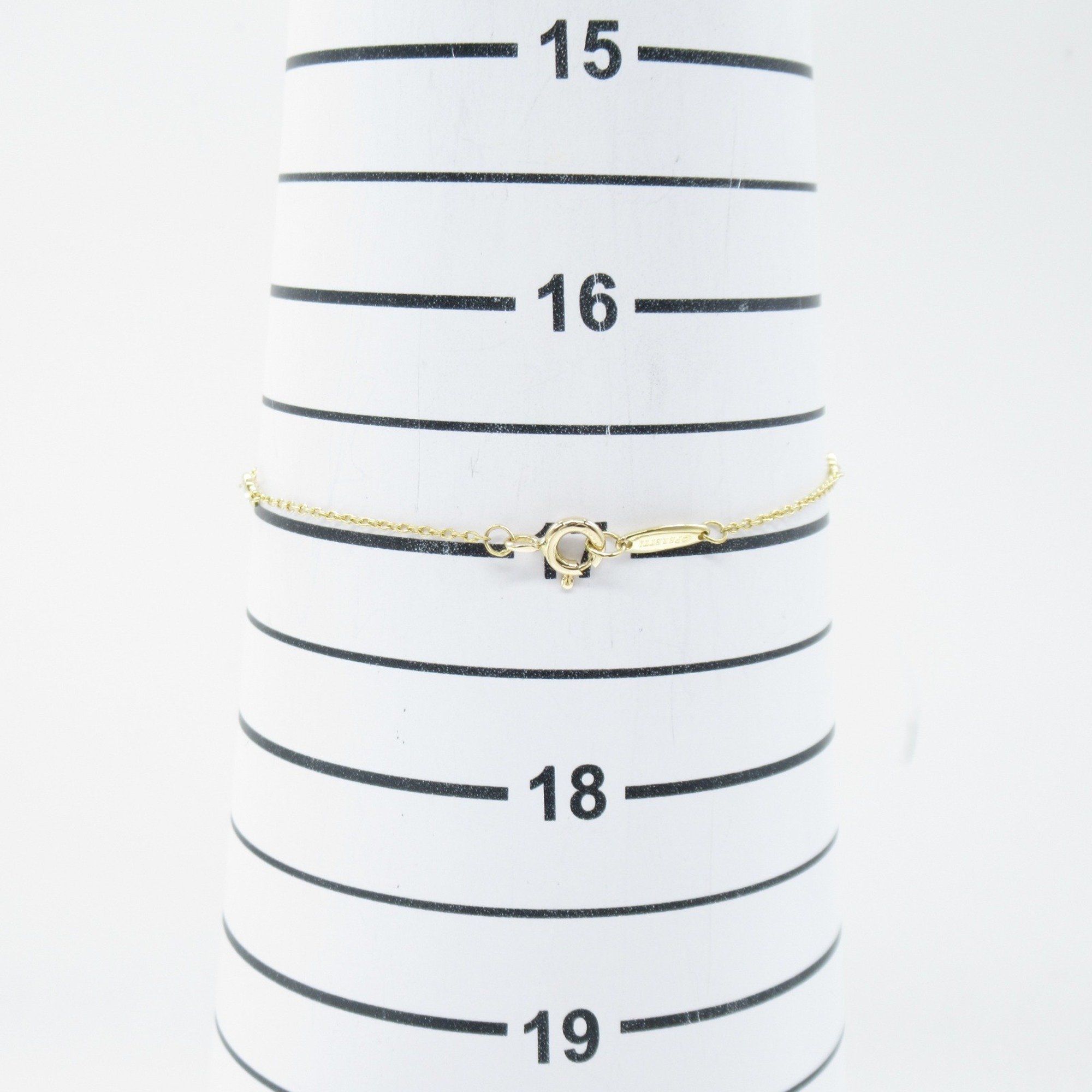 Tiffany & Co. By the Yard 3P Diamond Bracelet K18 (Yellow Gold) Women's Clear