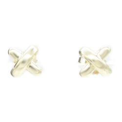 Tiffany & Co. Cross Stitch Earrings, 18K Yellow Gold, Women's, Gold