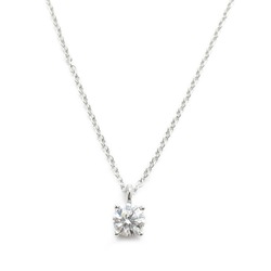 Tiffany & Co. Solitaire Diamond Necklace, Pt950 Platinum, Diamond, Women's, Clear