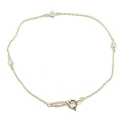 Tiffany & Co. By the Yard 3P Diamond Bracelet K18 (Yellow Gold) Women's Clear