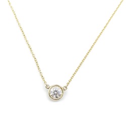 Tiffany & Co. By the Yard Necklace, K18 (yellow gold), diamond, ladies, clear