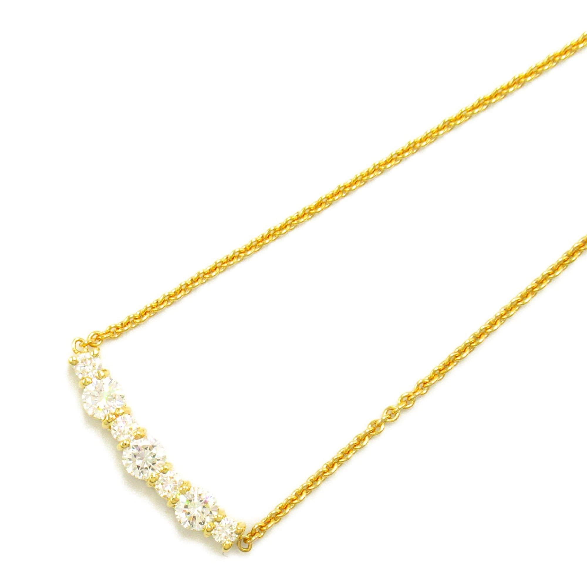 Tiffany & Co. Diamond Necklace K18 (Yellow Gold) Ladies Clear