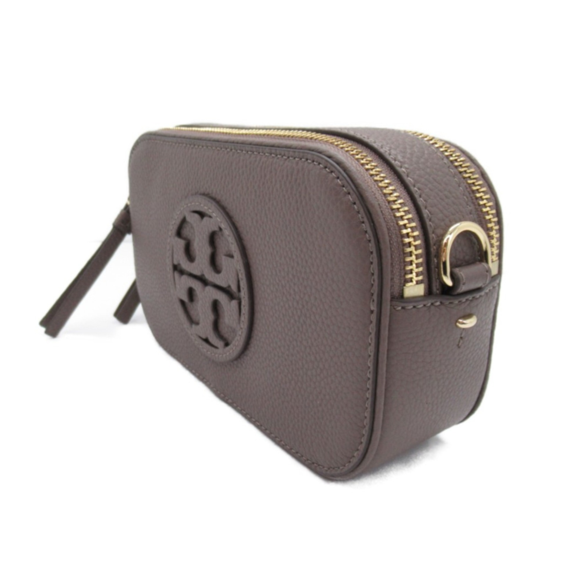 Tory Burch Shoulder Bag Leather Women's Beige Clamshell 145667093