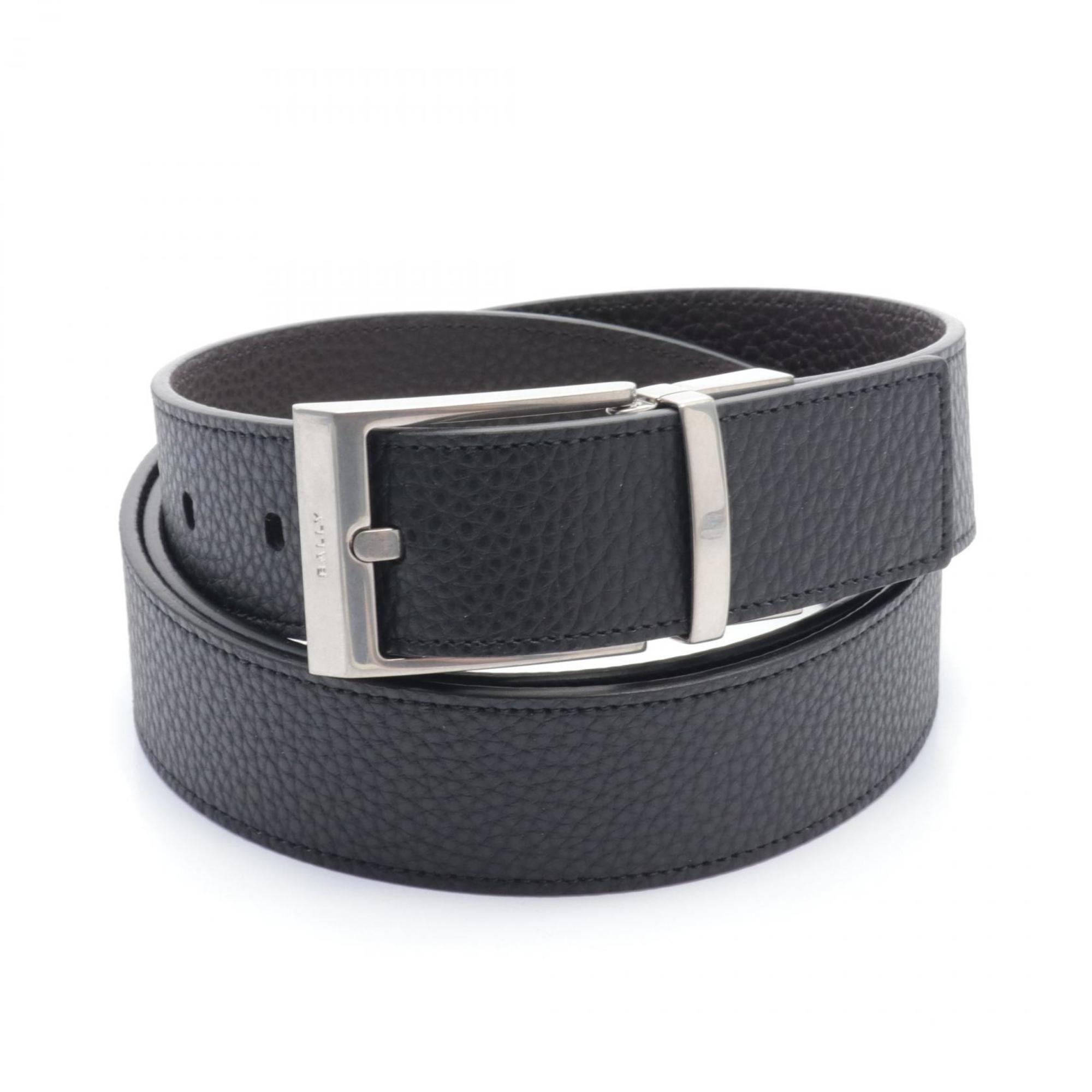 BALLY Belt Leather Men's Black Brown 6304879