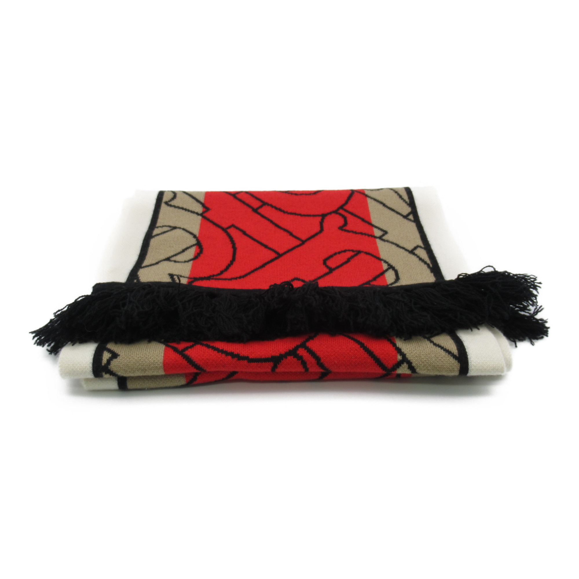 Burberry Scarf Cashmere Women's Red