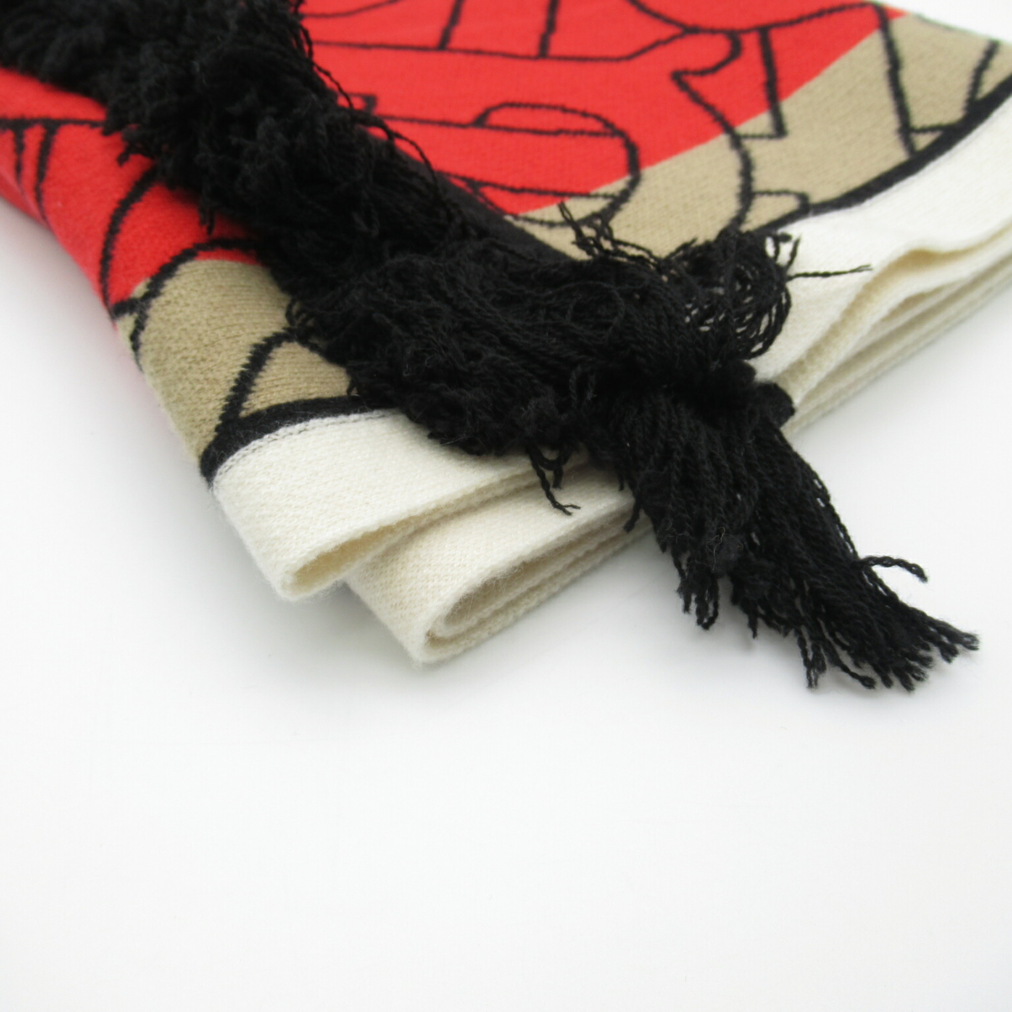 Burberry Scarf Cashmere Women's Red