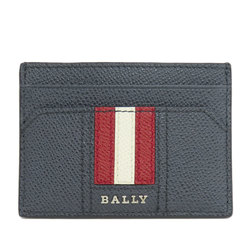 BALLY Bally Stripe Business Card Holder/Card Case Leather Women's