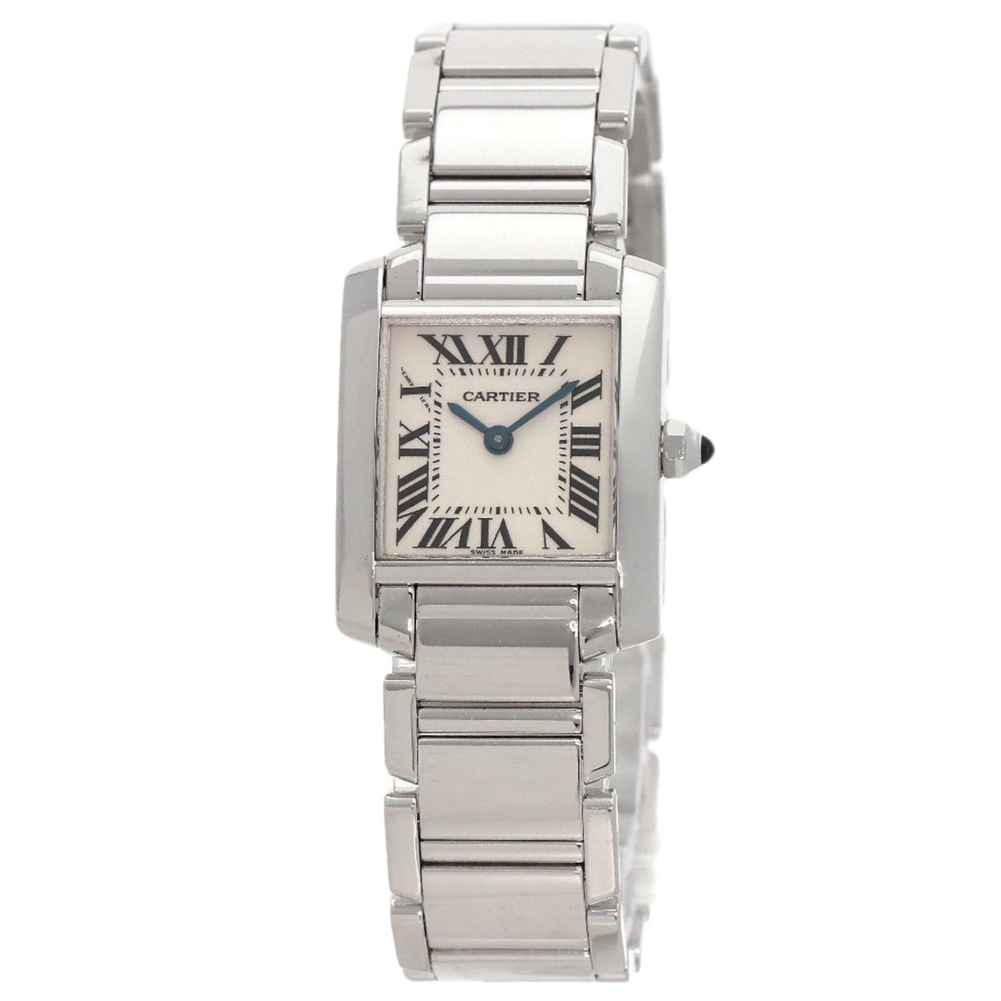 Cartier W50012S3 Tank Francaise SM Watch K18 White Gold K18WG Ladies CARTIER