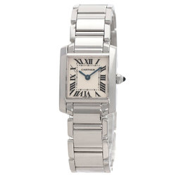 Cartier W50012S3 Tank Francaise SM Watch K18 White Gold K18WG Ladies CARTIER