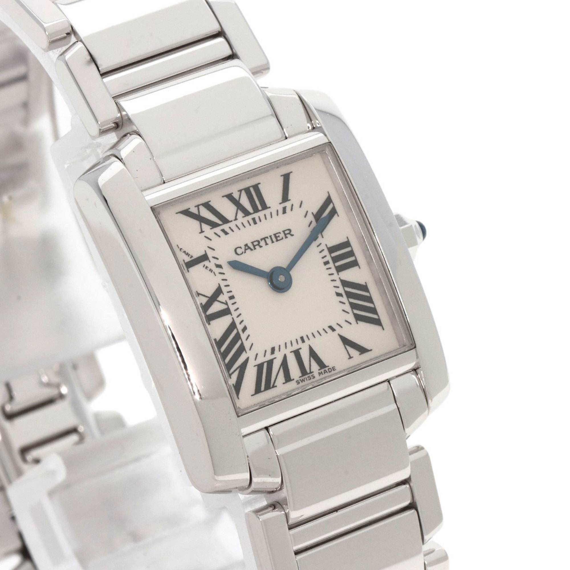 Cartier W50012S3 Tank Francaise SM Watch K18 White Gold K18WG Ladies CARTIER