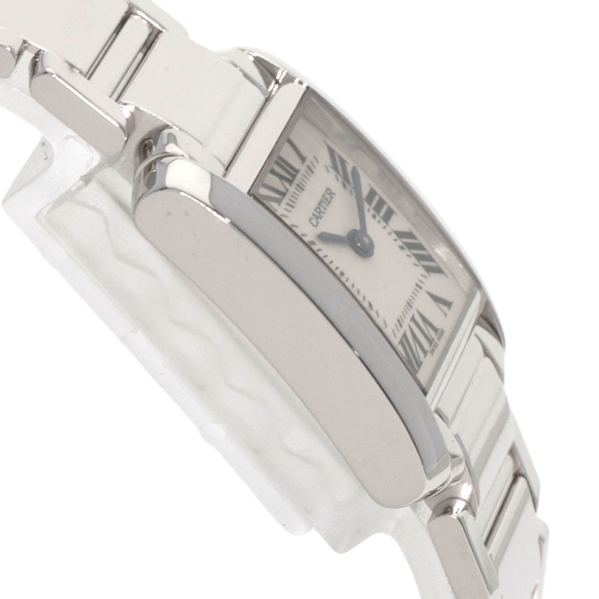 Cartier W50012S3 Tank Francaise SM Watch K18 White Gold K18WG Ladies CARTIER