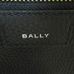 BALLY CODE Shoulder Bag Leather Fabric Men's Women's Black Palladio 6306998