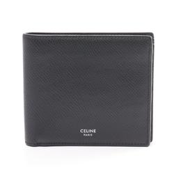 CELINE Bi-fold Wallet, Leather, Men's, Black, 10B653BEN.38SI