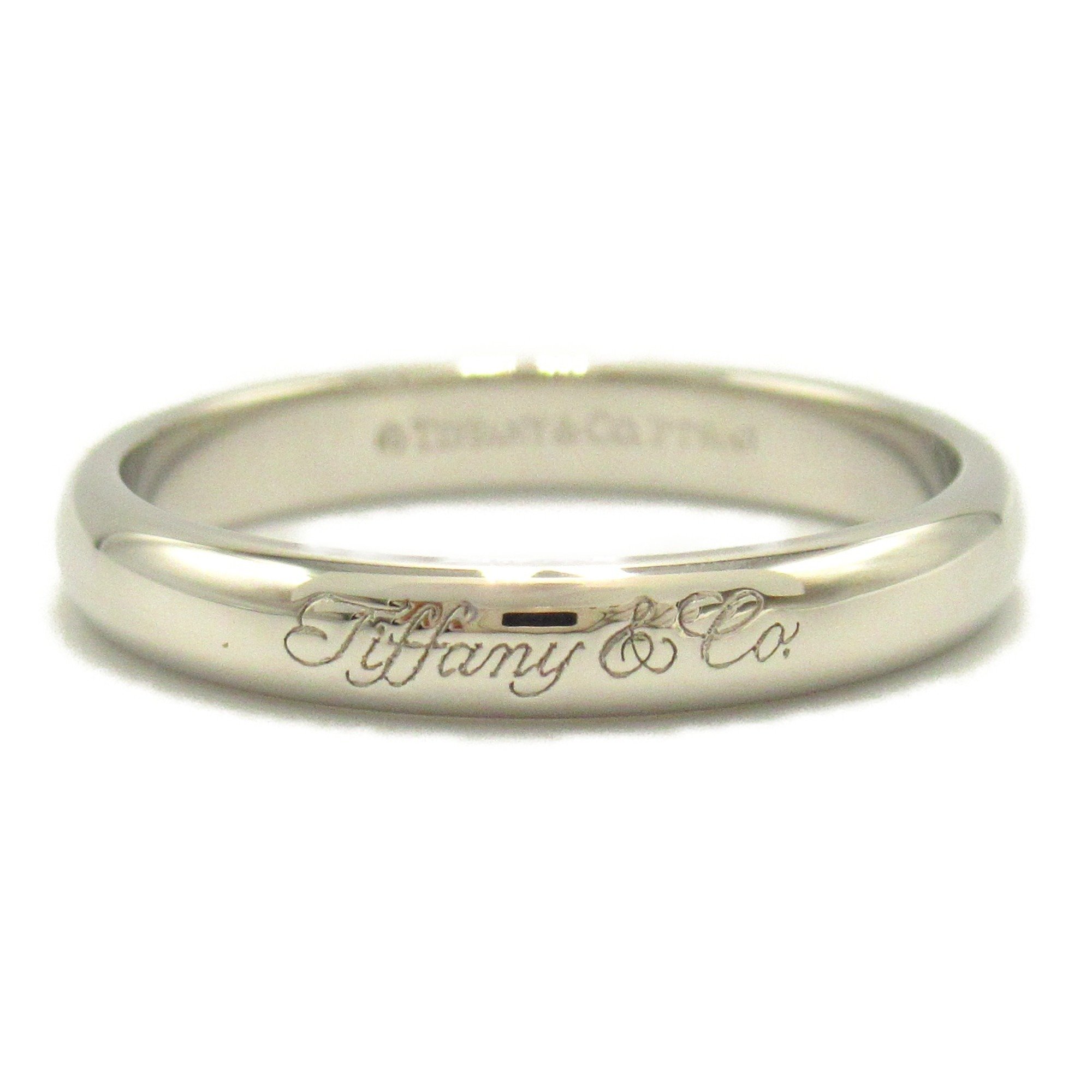 Tiffany & Co. Notes Band Ring, Pt950 Platinum, Women's, Silver