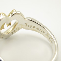 Tiffany & Co. Heart Ribbon Ring, K18 (yellow gold), 925 silver, for women, gold