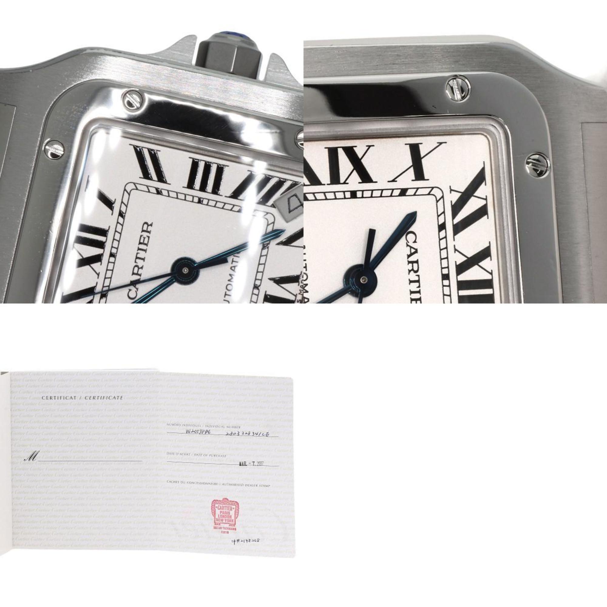 Cartier W20098D6 Santos Galbe XL Watch Stainless Steel SS Men's CARTIER