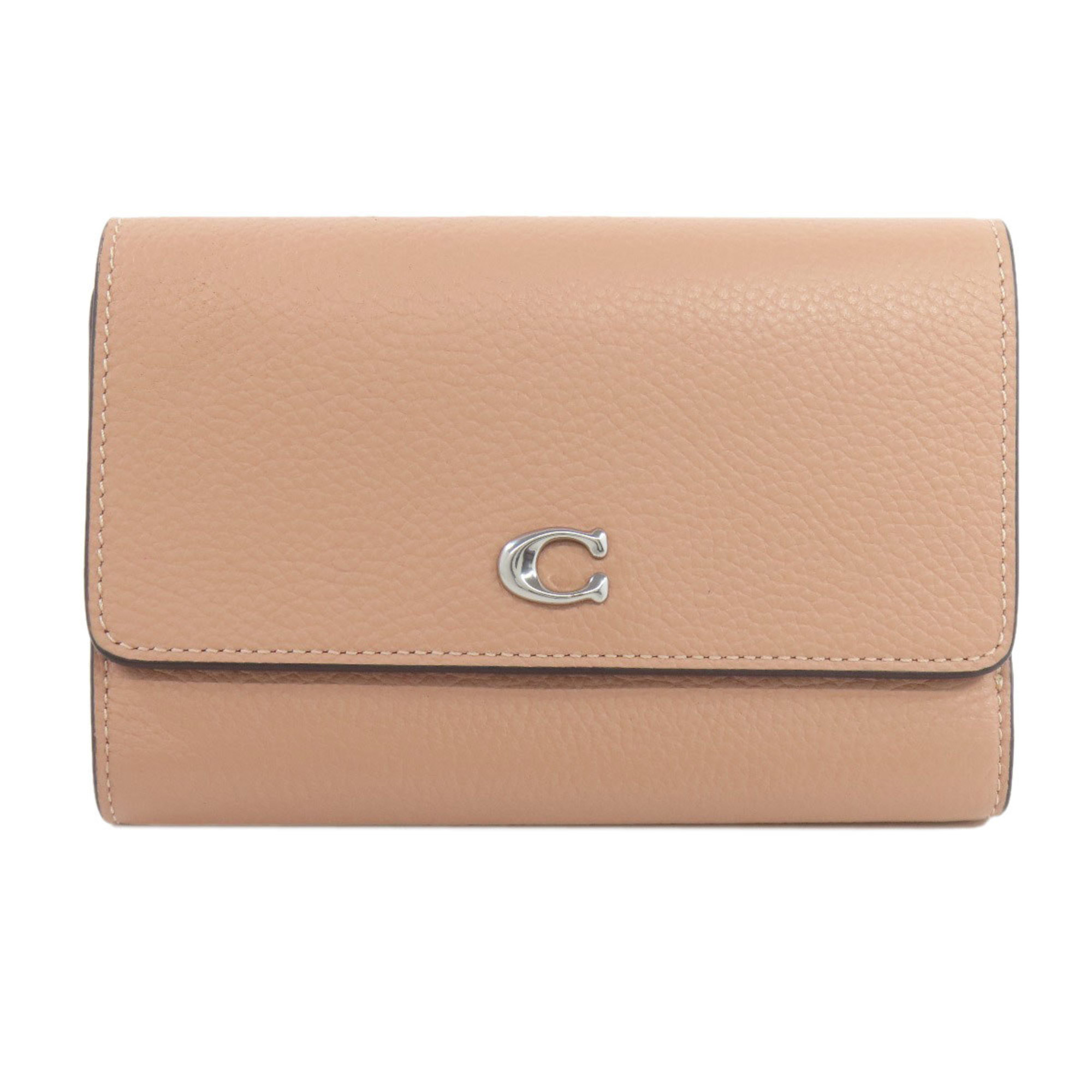 Coach CP025 Essential Medium Flap Wallet, Leather, Women's, COACH