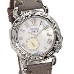 FENDI 8100M Selleria Watch Stainless Steel Leather Men's