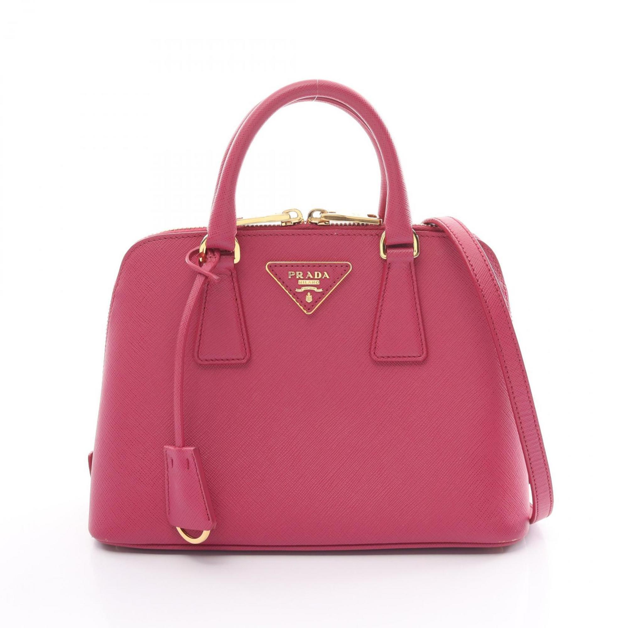 PRADA SAFFIANO LUX Handbag Bag Saffiano Leather Women's Pink BL0838