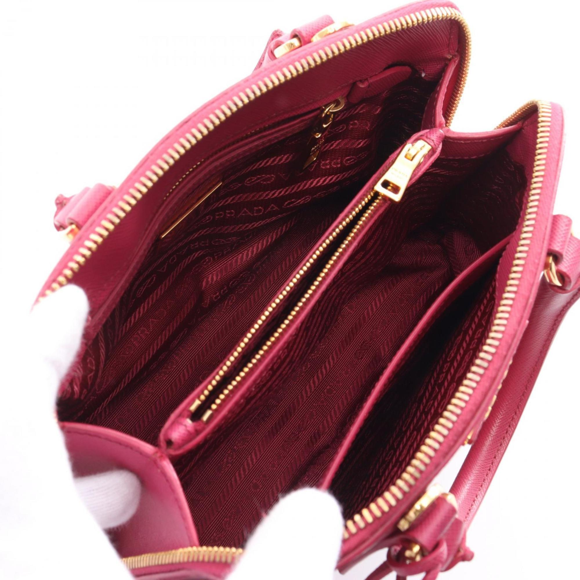 PRADA SAFFIANO LUX Handbag Bag Saffiano Leather Women's Pink BL0838