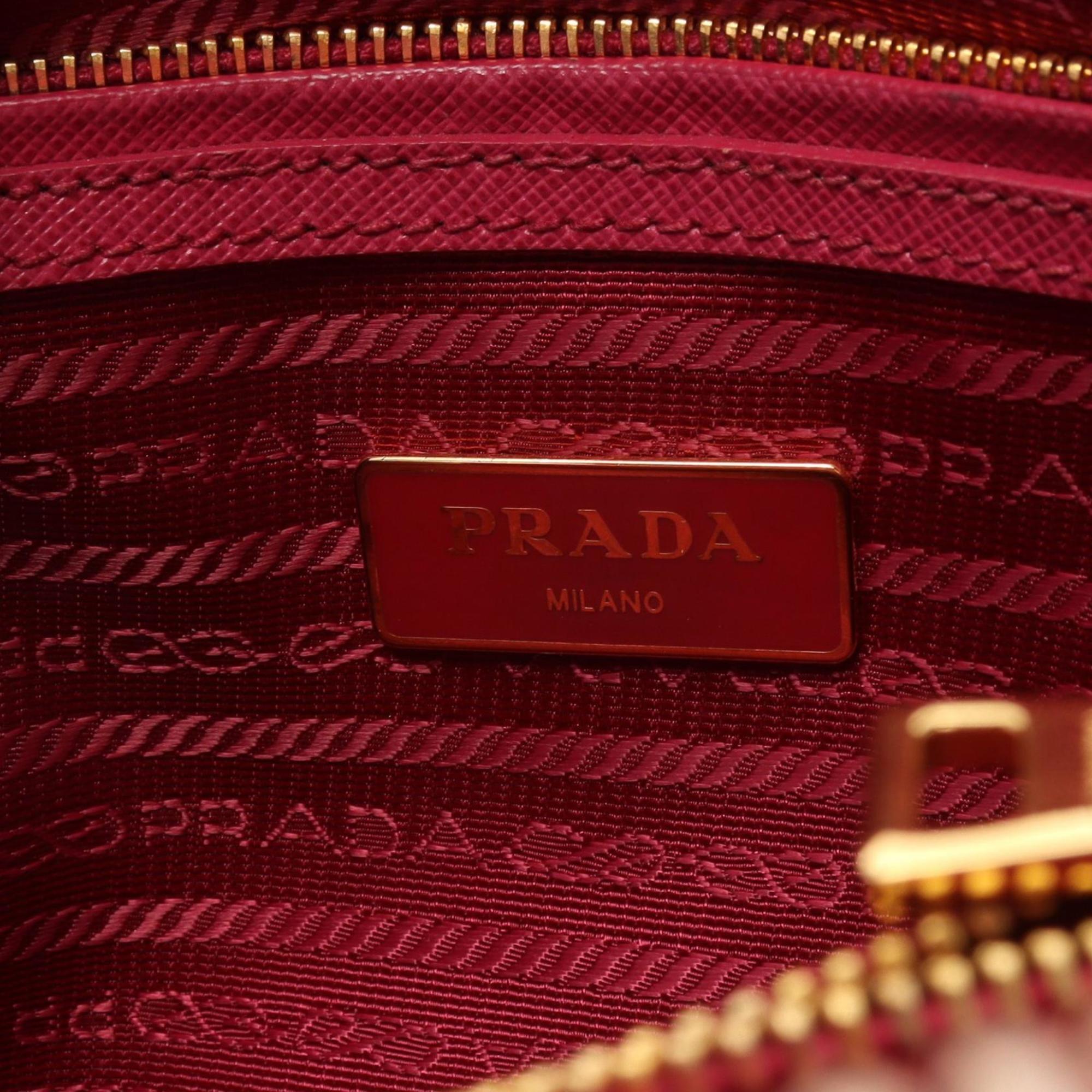 PRADA SAFFIANO LUX Handbag Bag Saffiano Leather Women's Pink BL0838