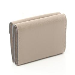 FENDI F IS Tri-fold Wallet Leather Women's Beige 8M0395