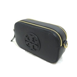 Tory Burch Mirror Crossbody Shoulder Bag Leather Women's Black 145667001