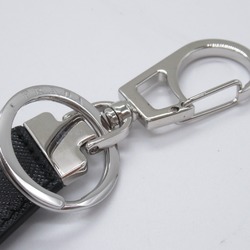 PRADA Keychain Keyring Saffiano Leather Men's Black 2PP041053F0002