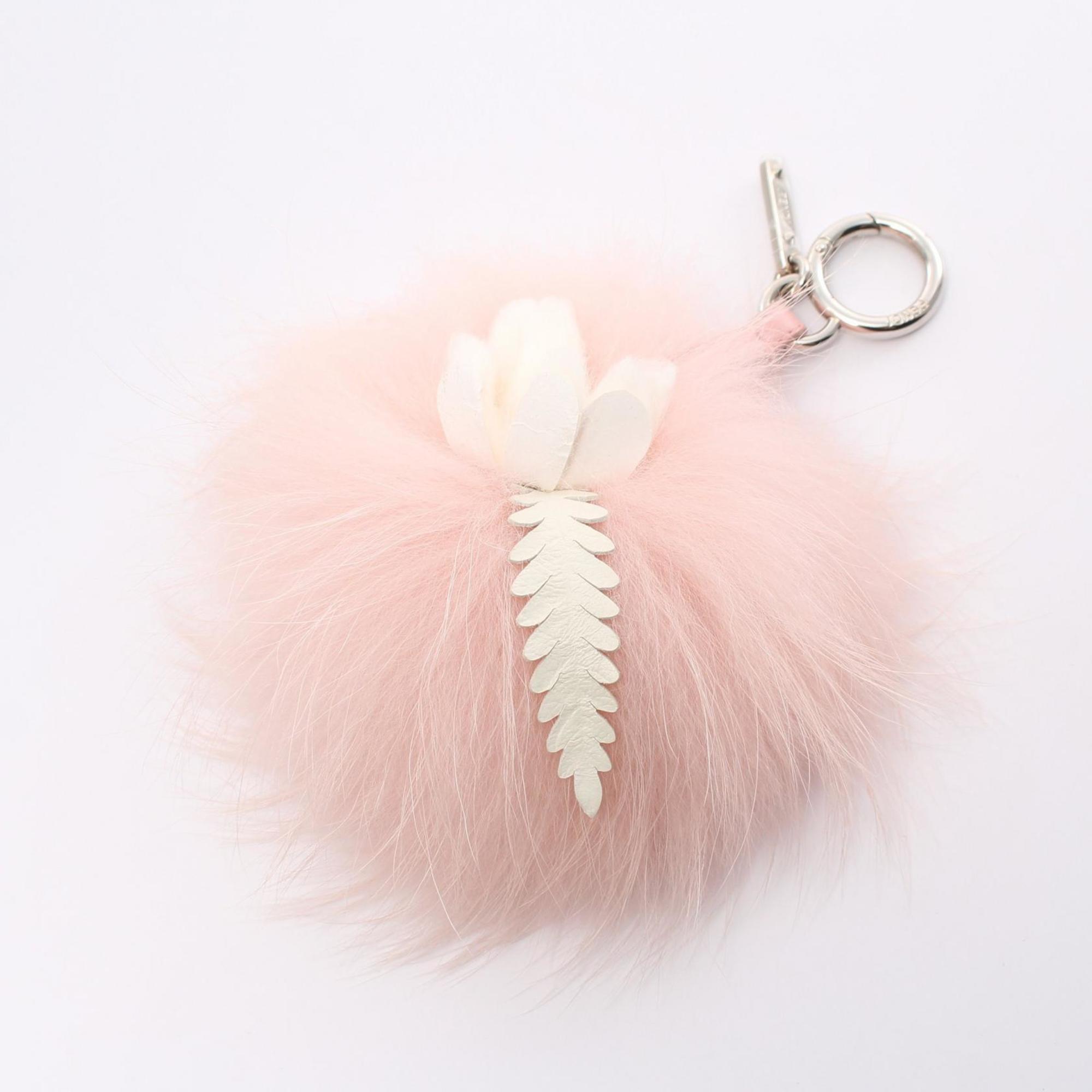 FENDI Charm Fur Women's Pink