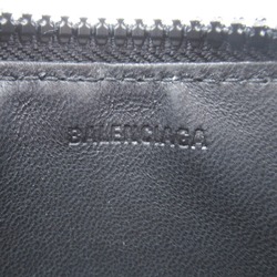 BALENCIAGA Business Card Holder/Card Case Calfskin (Cowhide) Men's Women's Black 6834252103I1000