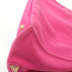 PRADA Canapa Tote Bag Canvas Women's Pink