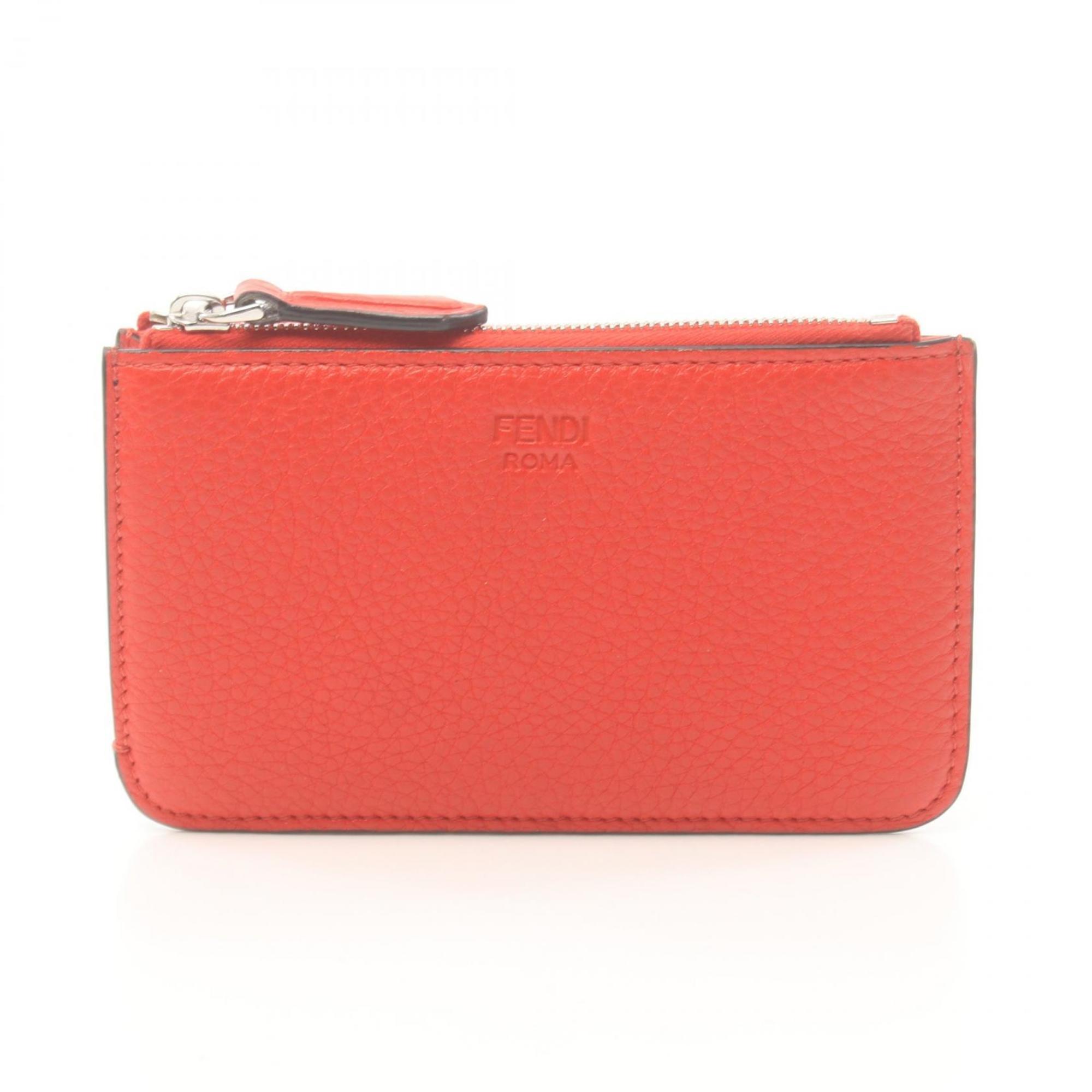 FENDI Wallets and coin cases Leather wallets for women Red