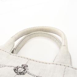 PRADA CANAPA Tote Bag Canvas Women's Grey